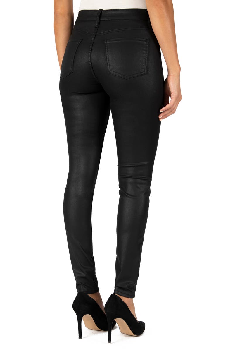 KUT from the Kloth Mia High Waist Coated Skinny Jeans, Alternate, color,