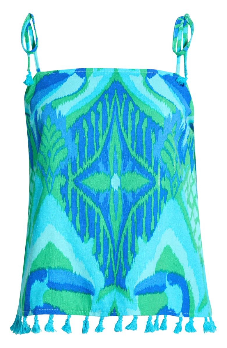 SUGARLIPS Blissy Tropical Yari Tie Strap Tank, Main, color, 