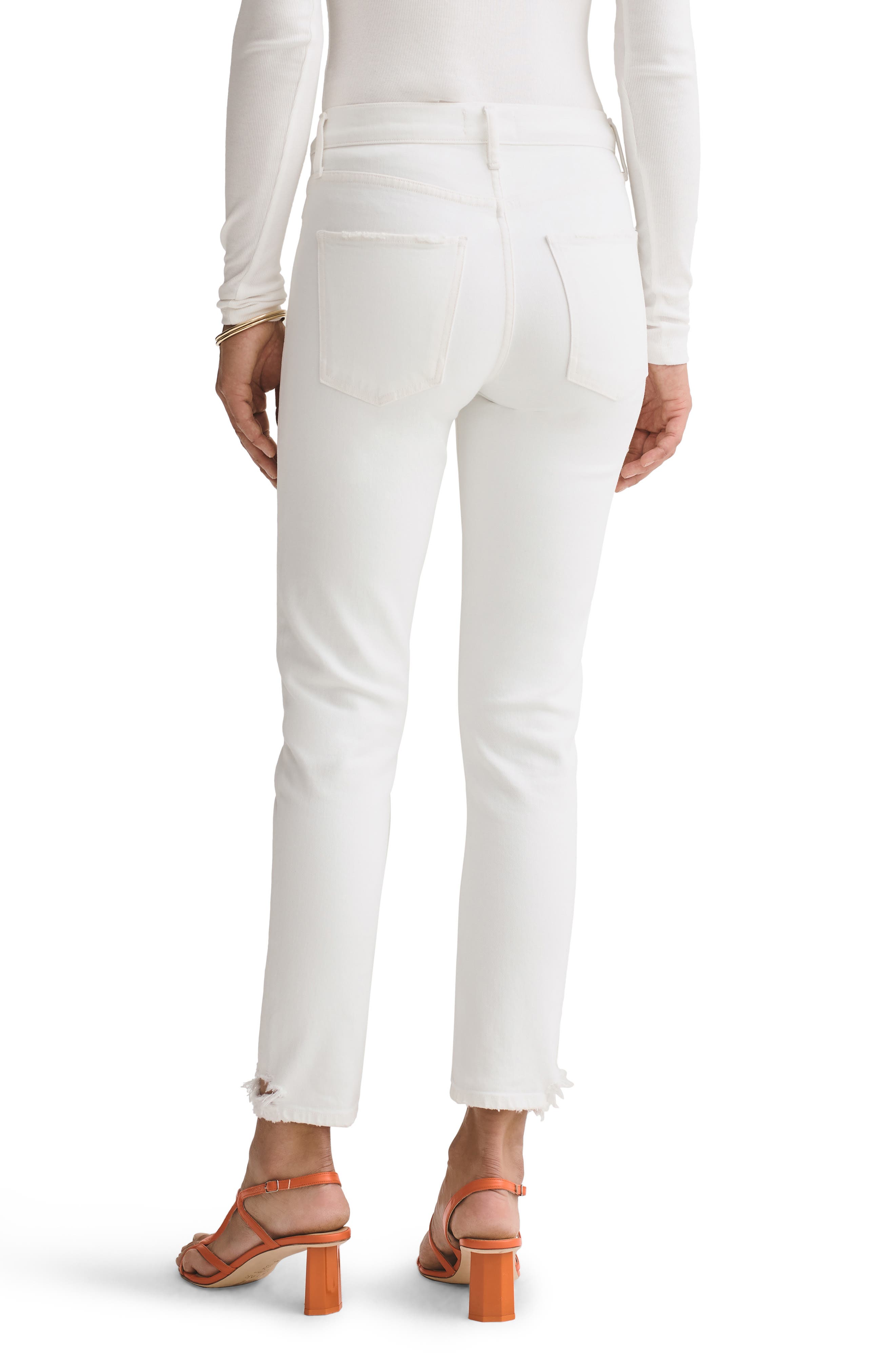 Toni Distressed Ankle Straight Leg Jeans - image 2
