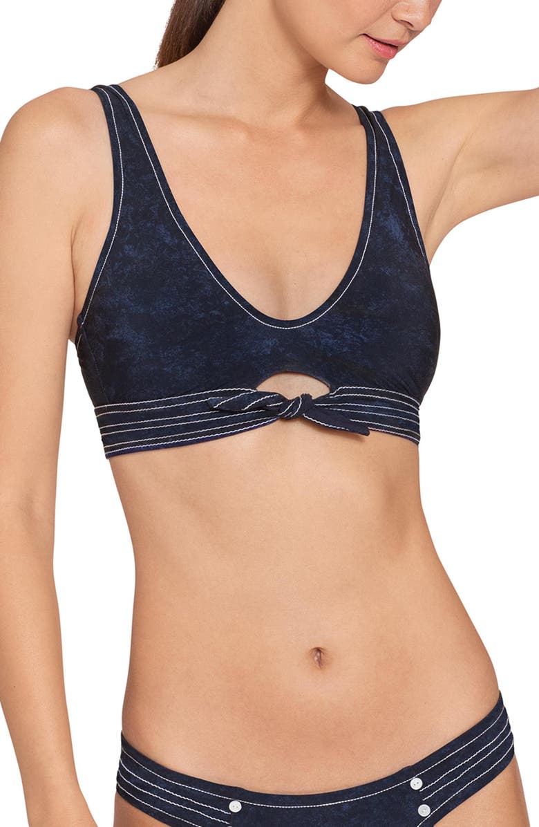 Robin Piccone Valeria Scoop Neck Bikini Top, Main, color, 