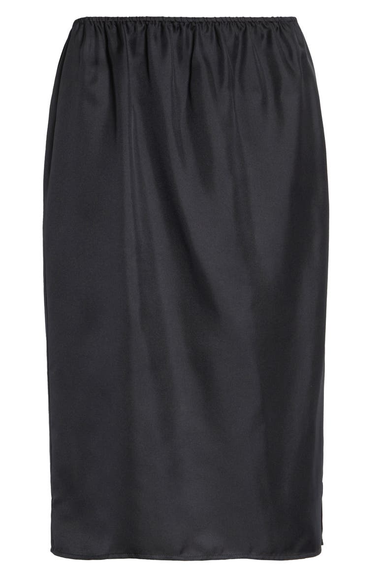 Vasali Silk Skirt, Alternate, color, BLACK