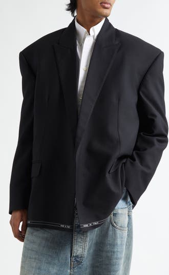 BALENCIAGA | Seamless Tailored Jacket | Men | Black/Green