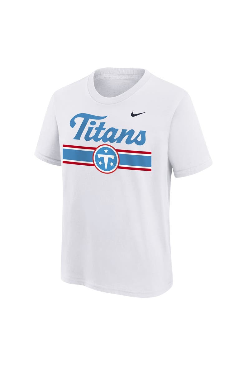 Youth Nike White Tennessee Titans Pass Rusher T-Shirt, Main, color, White