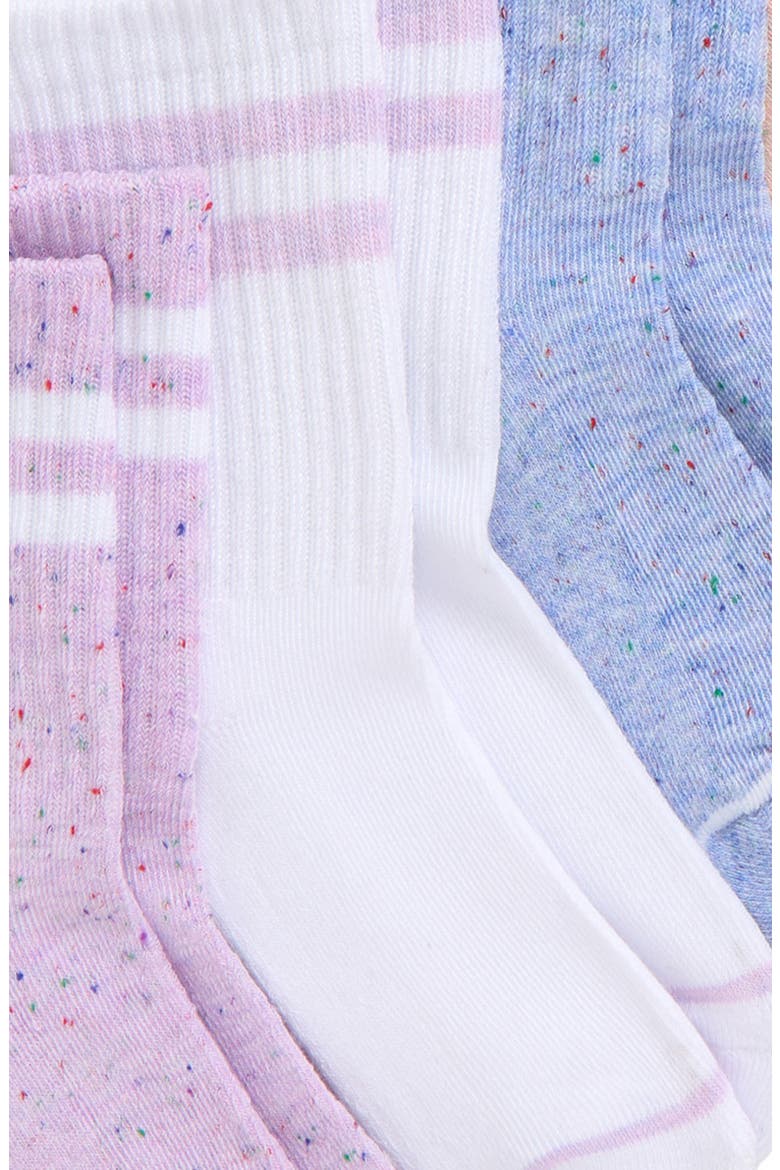 Kids' Assorted 6-Pack Cushioned Crew Socks, Alternate, color, PALE MULTI
