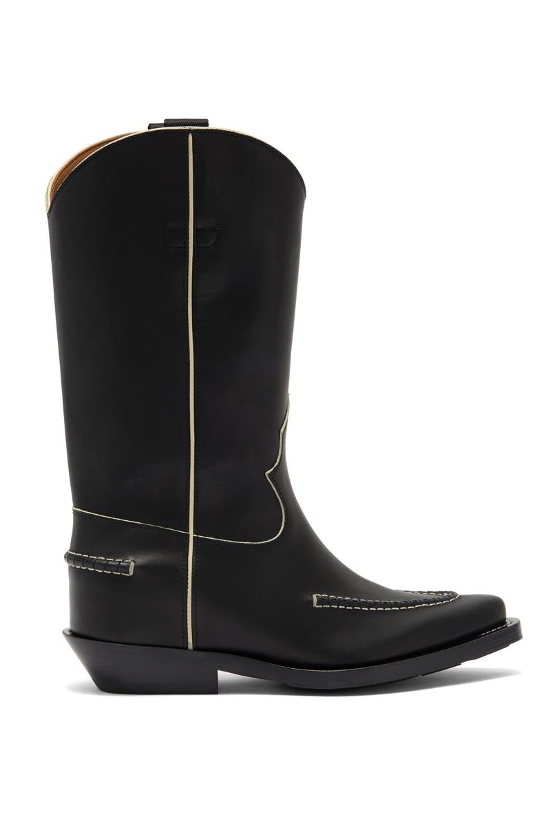 Chloé Nellie Western Boot, Alternate, color, Black