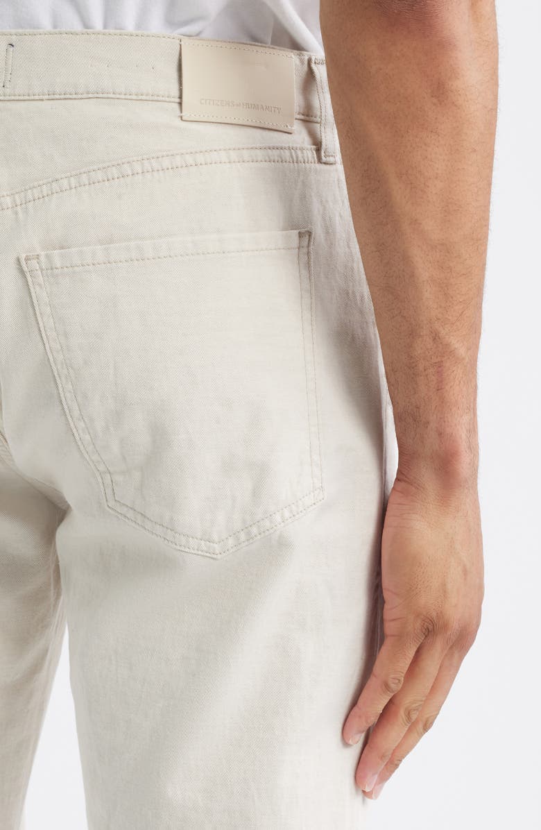 Citizens of Humanity Elijah Relaxed Straight Stretch Linen & Cotton Pants, Alternate, color, Natural