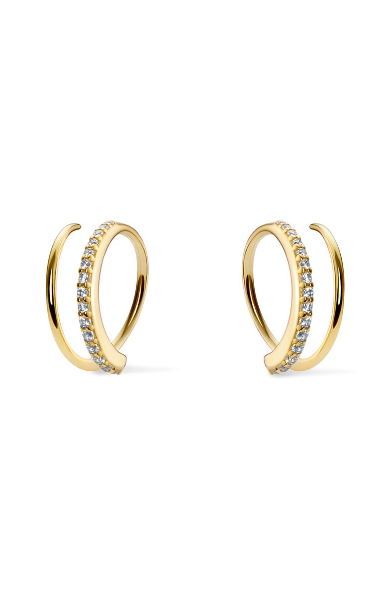 Ana Luisa Double Hoop Earrings - Harley Pave, Main, color, 