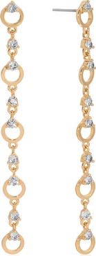 Ettika Cubic Zirconia Linear Drop Earrings