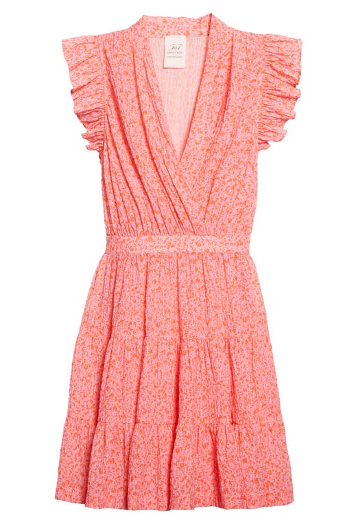Cinq À Sept Cinq A Sept Nanci Floral Fit & Flare Dress In Pink Lemonade