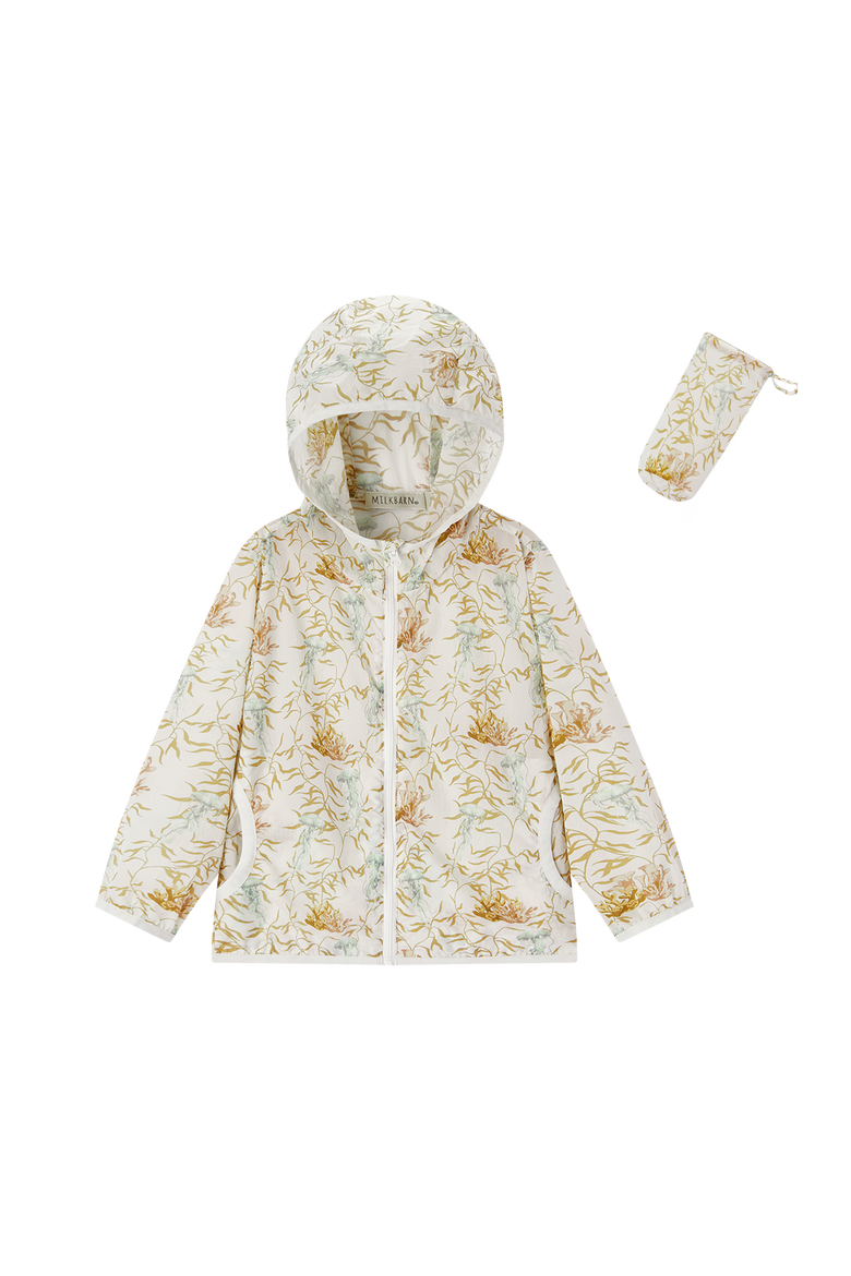 Hooded Windbreaker Jacket, Alternate, color, Under the Sea