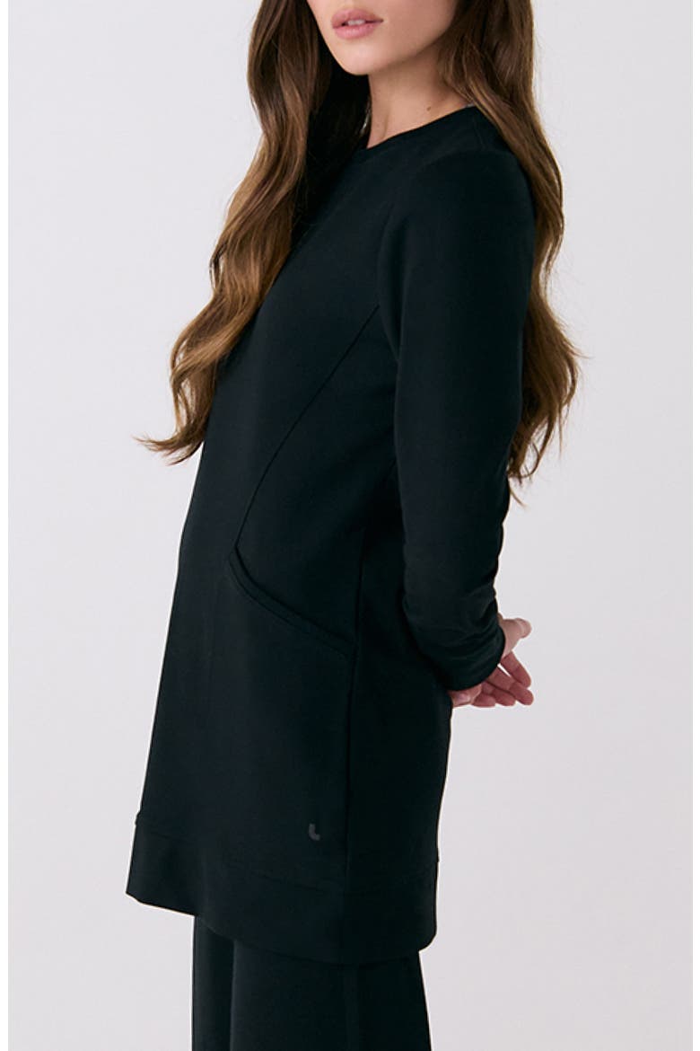 Mindset Tunic Sweatshirt, Alternate, color, BLACK