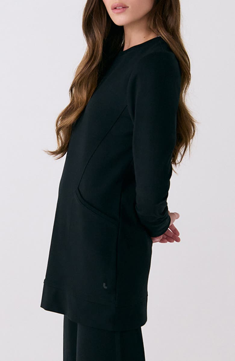 Lole Mindset Tunic Sweatshirt, Alternate, color, Black