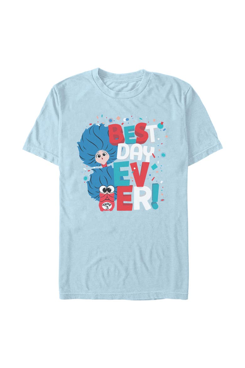 Men's Best Day Ever Short Sleeve T-Shirt, Main, color, Light Blue