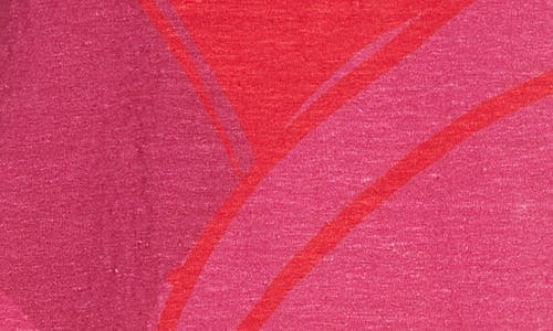 Lyssé Classic Print Stretch Linen T-shirt In Electro Blocks