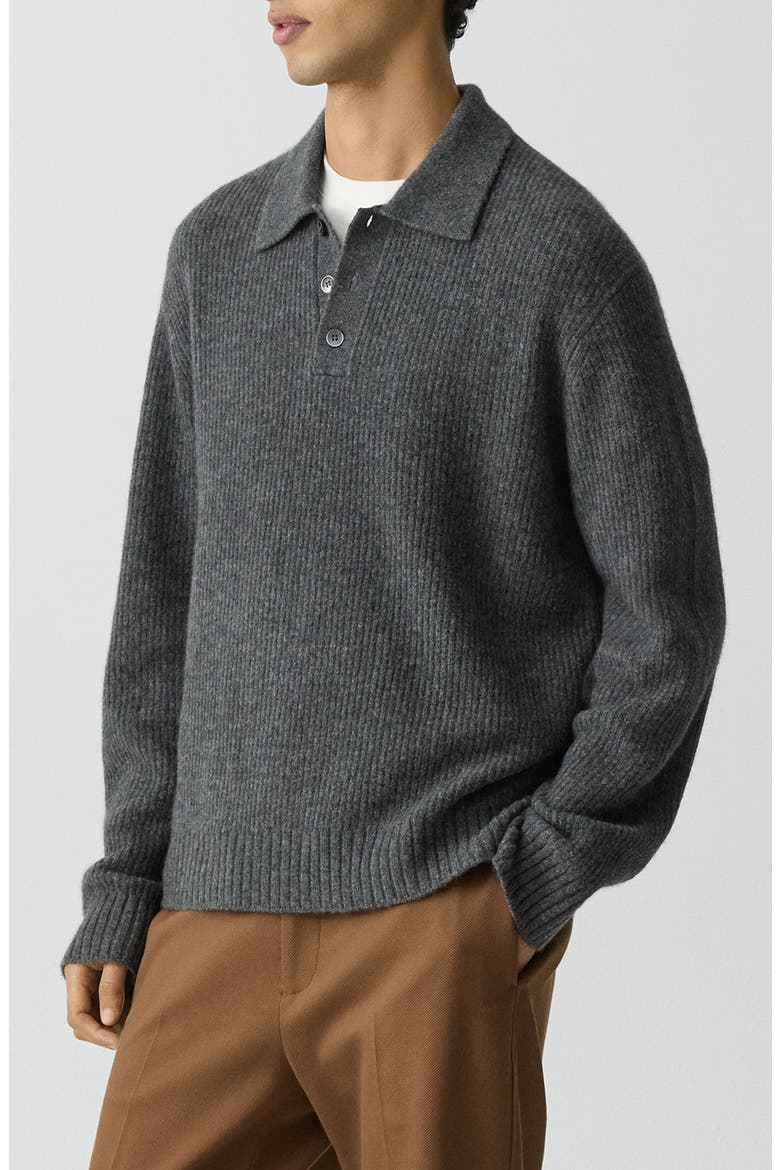 Astor Merino Wool Blend Sweater, Alternate, color, CHARCOAL