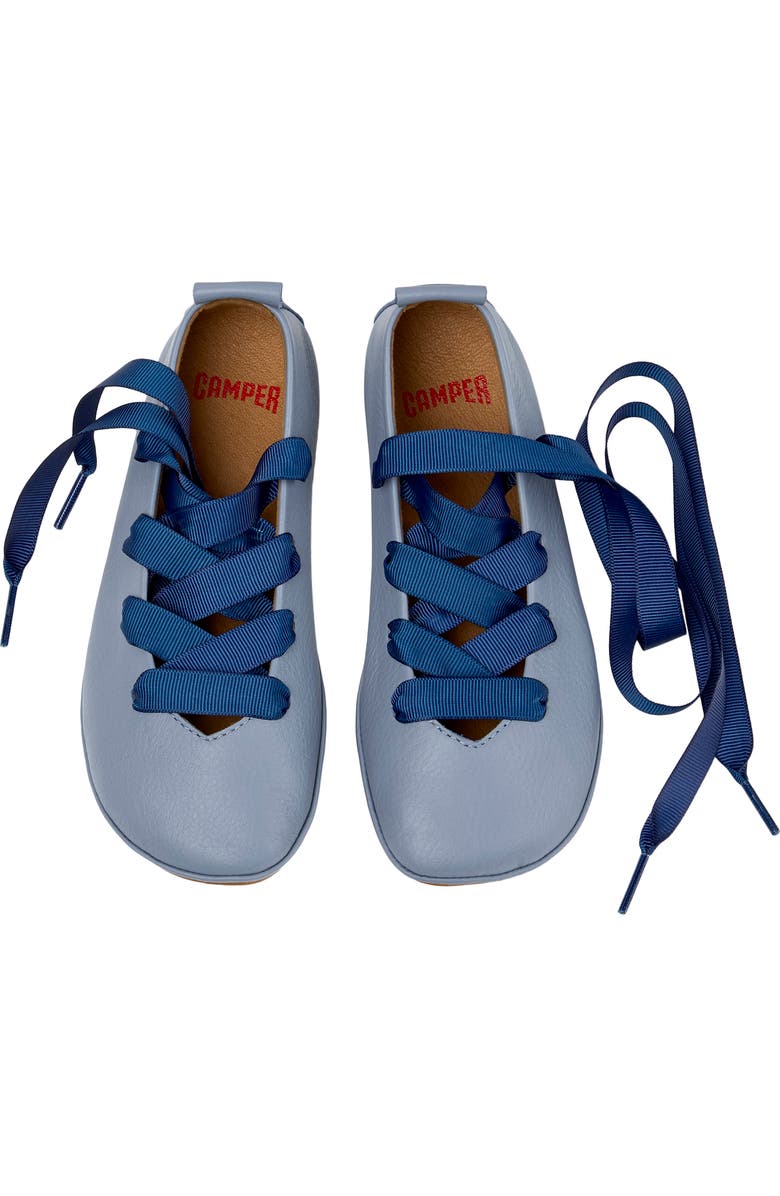 Camper Kids' Right Lace-Up Flat, Alternate, color, Pastel Blue