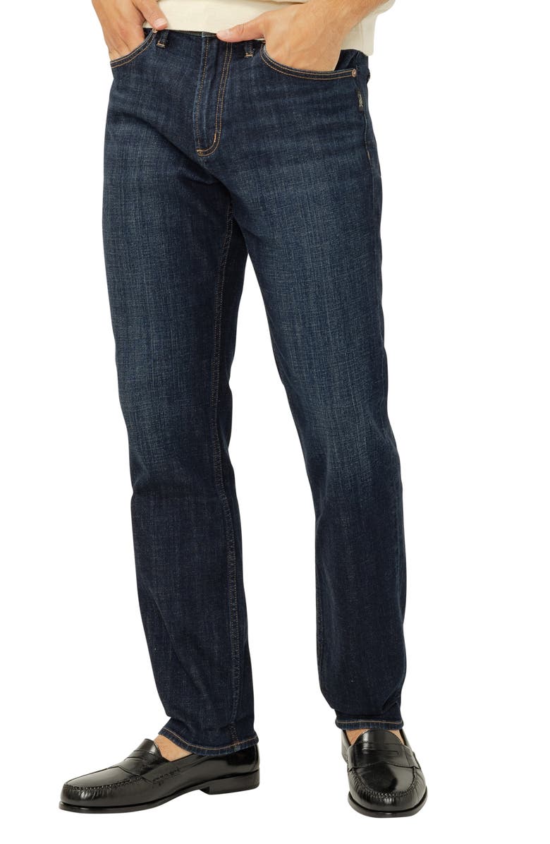 Silver Jeans Co. Machray Athletic Fit Straight Leg Jeans, Main, color, Twister