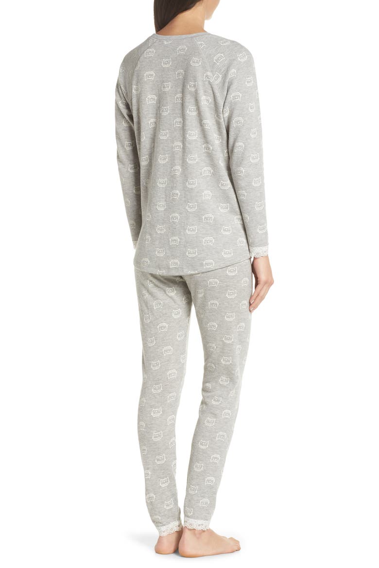 Thermal PJs (Nordstrom Exclusive), Alternate, color, GREY