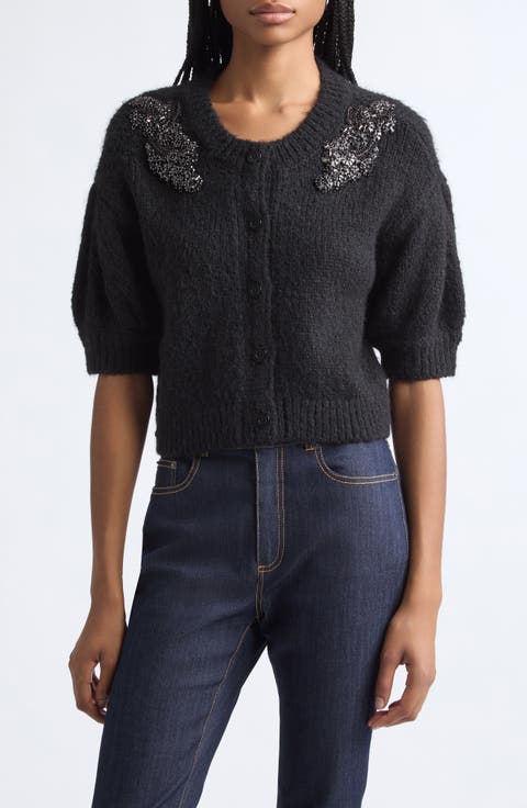Millicent Crystal Ivy Embellished Cardigan