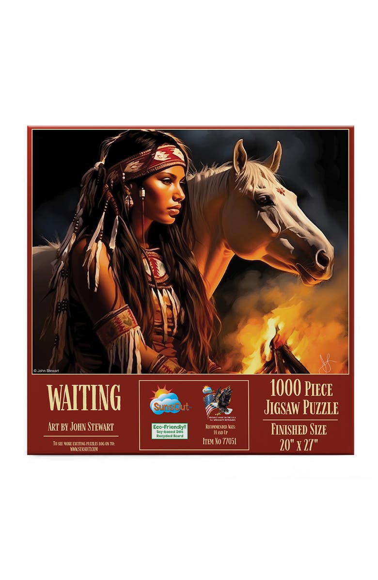 Sunsout Waiting 1000 piece Jigsaw Puzzle for Adults, Alternate, color, Multicolor
