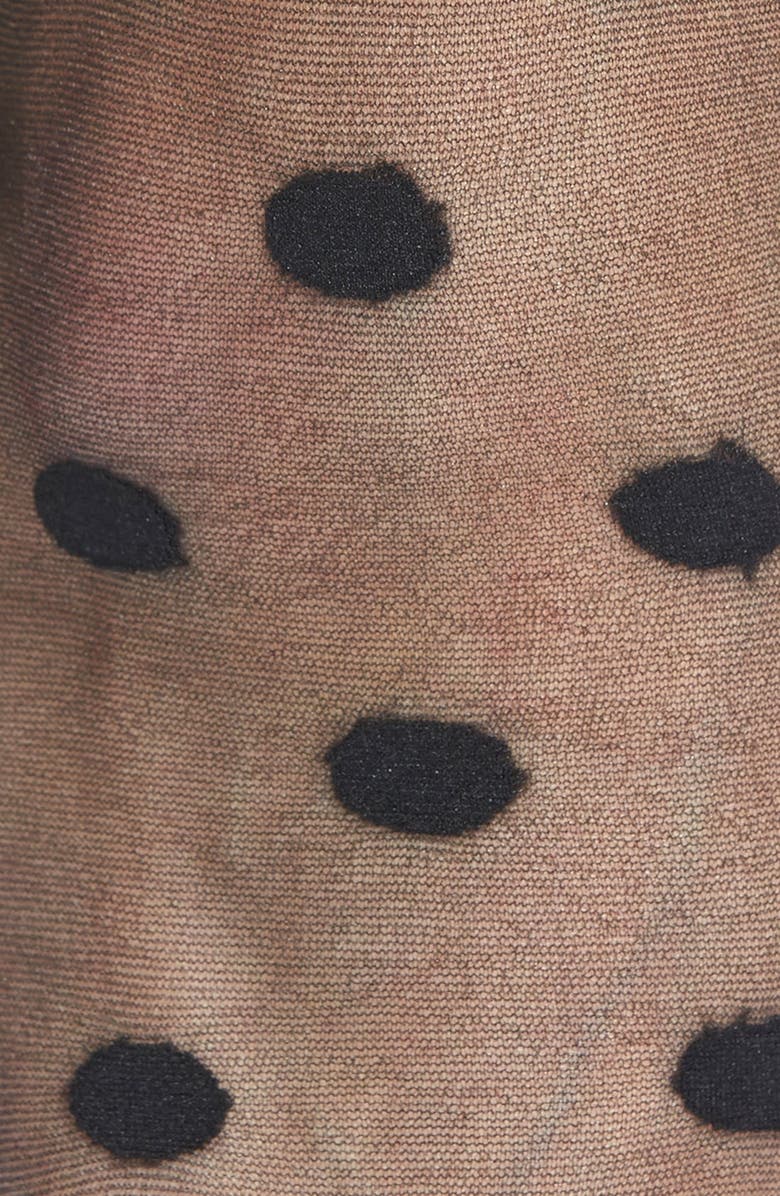 Nordstrom Polka Dot Sheer Anklet Socks, Alternate, color, 