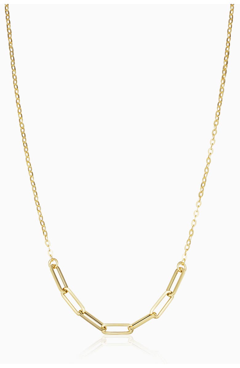 Oradina 14K Yellow Gold Venice Center Cut Necklace, Main, color, Yellow Gold