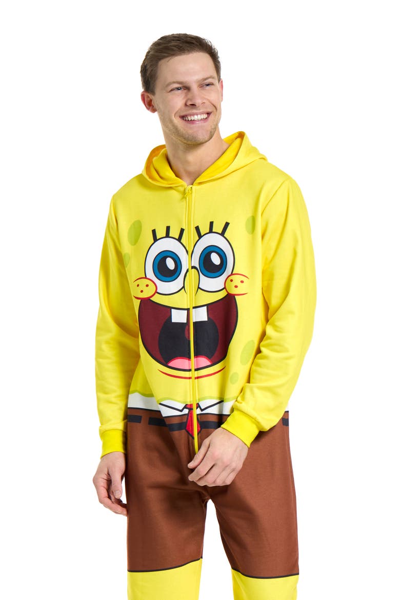 SpongeBob™ Hooded Jumpsuit, Alternate, color, YELLOW