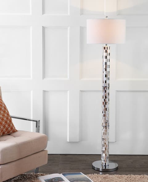 Liam Seashell Mosaic LED Floor Lamp