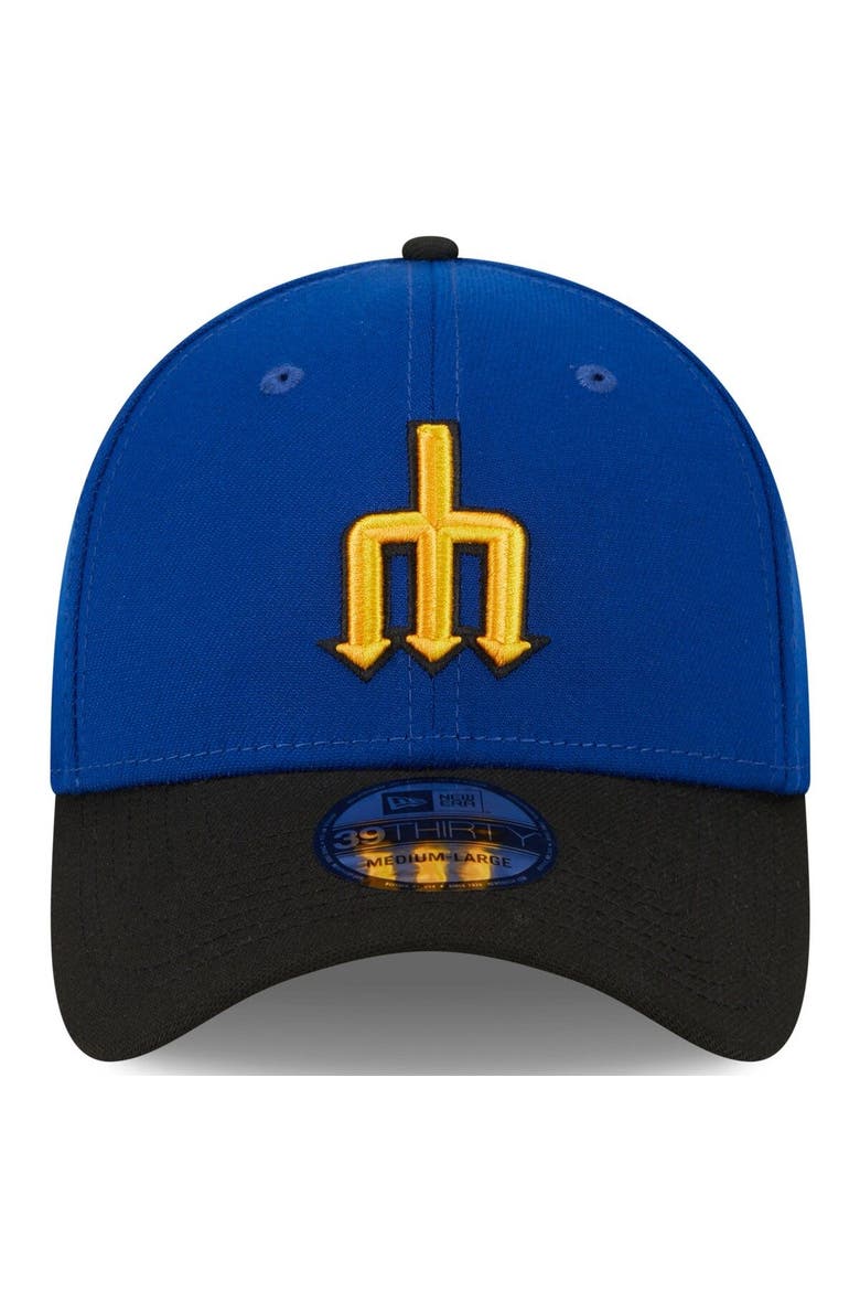 Men's New Era  Royal/Black Seattle Mariners 2023 City Connect 39THIRTY Flex Fit Hat, Alternate, color, Royal