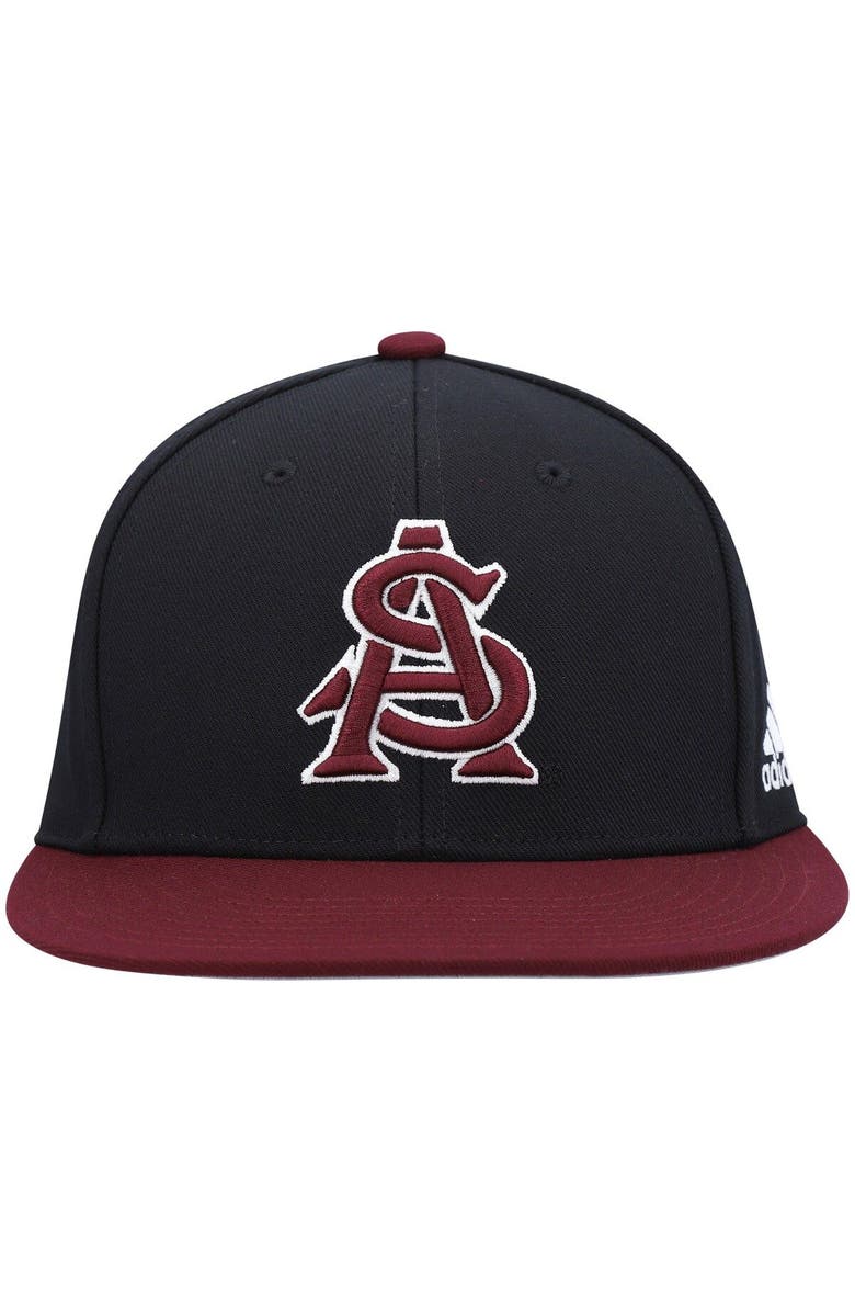 adidas Men's adidas Black Arizona State Sun Devils On-Field Baseball Fitted Hat, Alternate, color, 