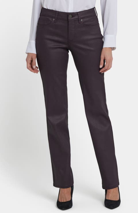 Marilyn Coated Straight Leg Jeans