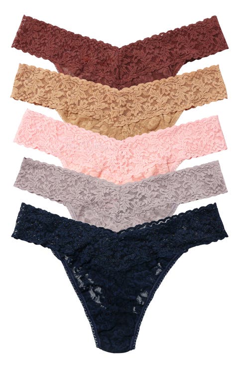 Holiday Cracker Assorted 5-Pack Original Rise Thongs