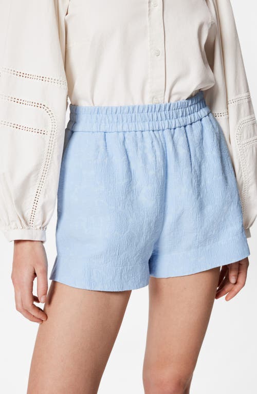 & Other Stories Matelassé Pull-on Shorts In Blue