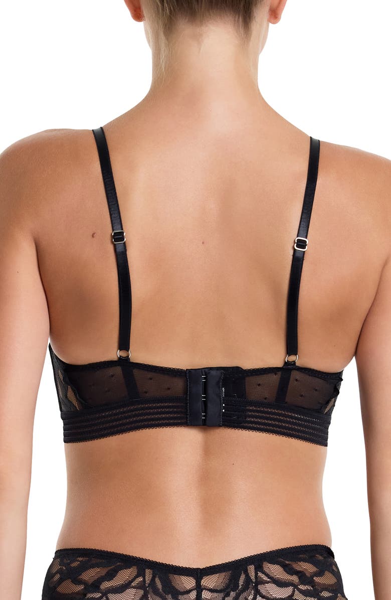 Hanky Panky GG Underwire Longline Bra, Alternate, color, Black