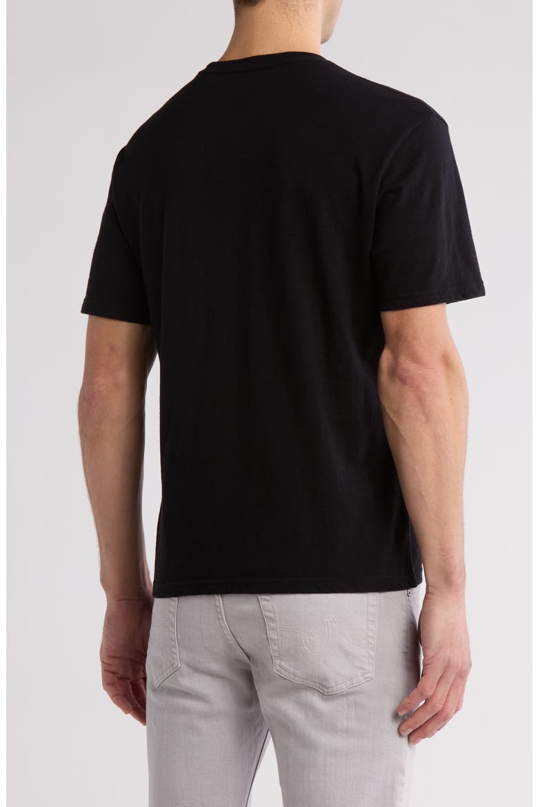 Slub Cotton Crewneck T-Shirt, Alternate, color, BLACK