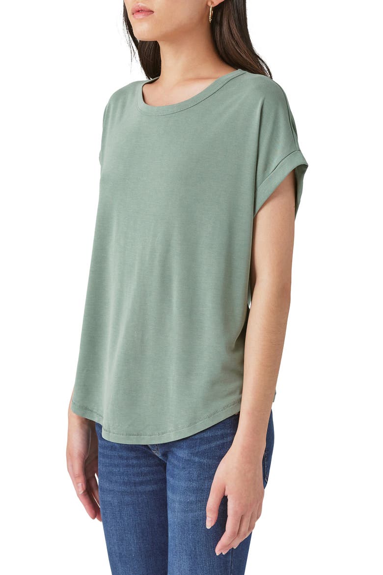 Sandwash Dolman T-Shirt, Alternate, color, LODEN GREEN