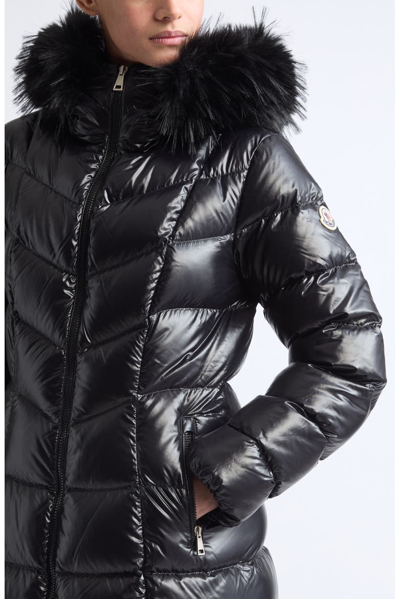 Fulmarusse Quilted Down Coat, Alternate, color, BLACK