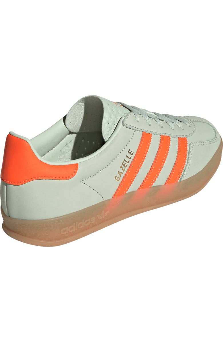 adidas Gazelle Indoor Sneaker, Alternate, color, Linen/Orange/ Gum