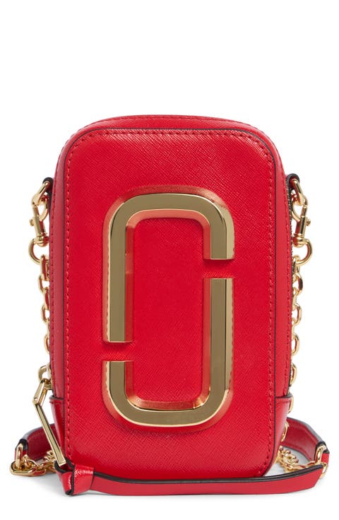 The Marc Jacobs The Hot Shot Saffiano Leather Shoulder Bag