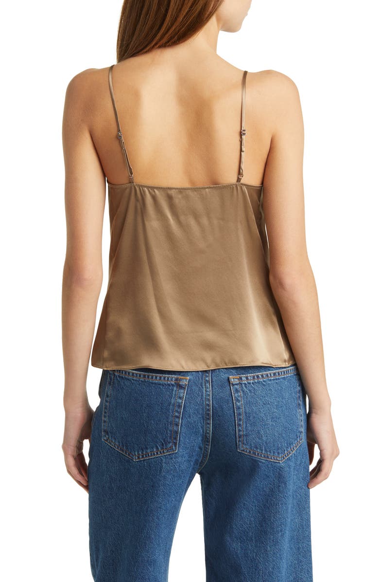 FRAME Silk Camisole, Alternate, color, Earth