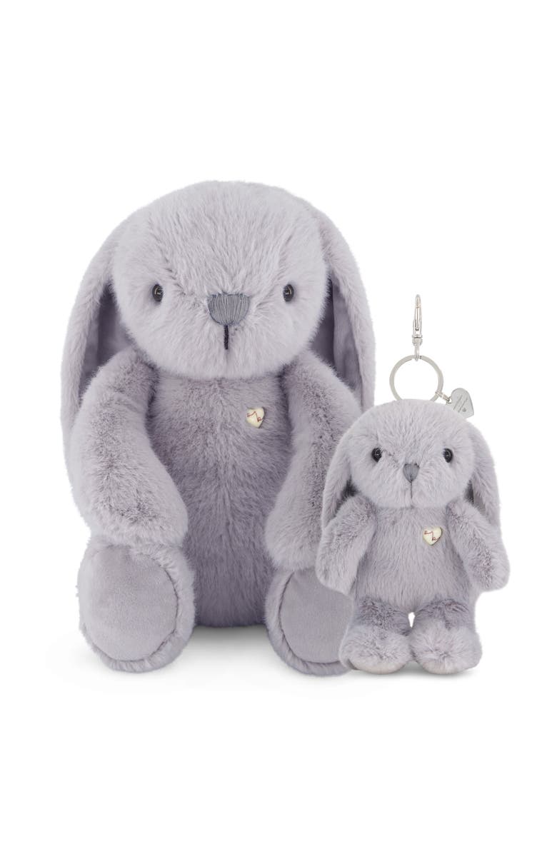 Snuggle Bunnies Stuffed Animal Penelope the Bunny & Keyring Set, Main, color, Silver