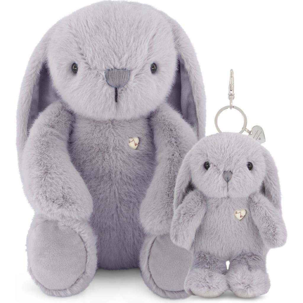 Snuggle Bunnies Stuffed Animal Penelope The Bunny & Keyring Set In Silver