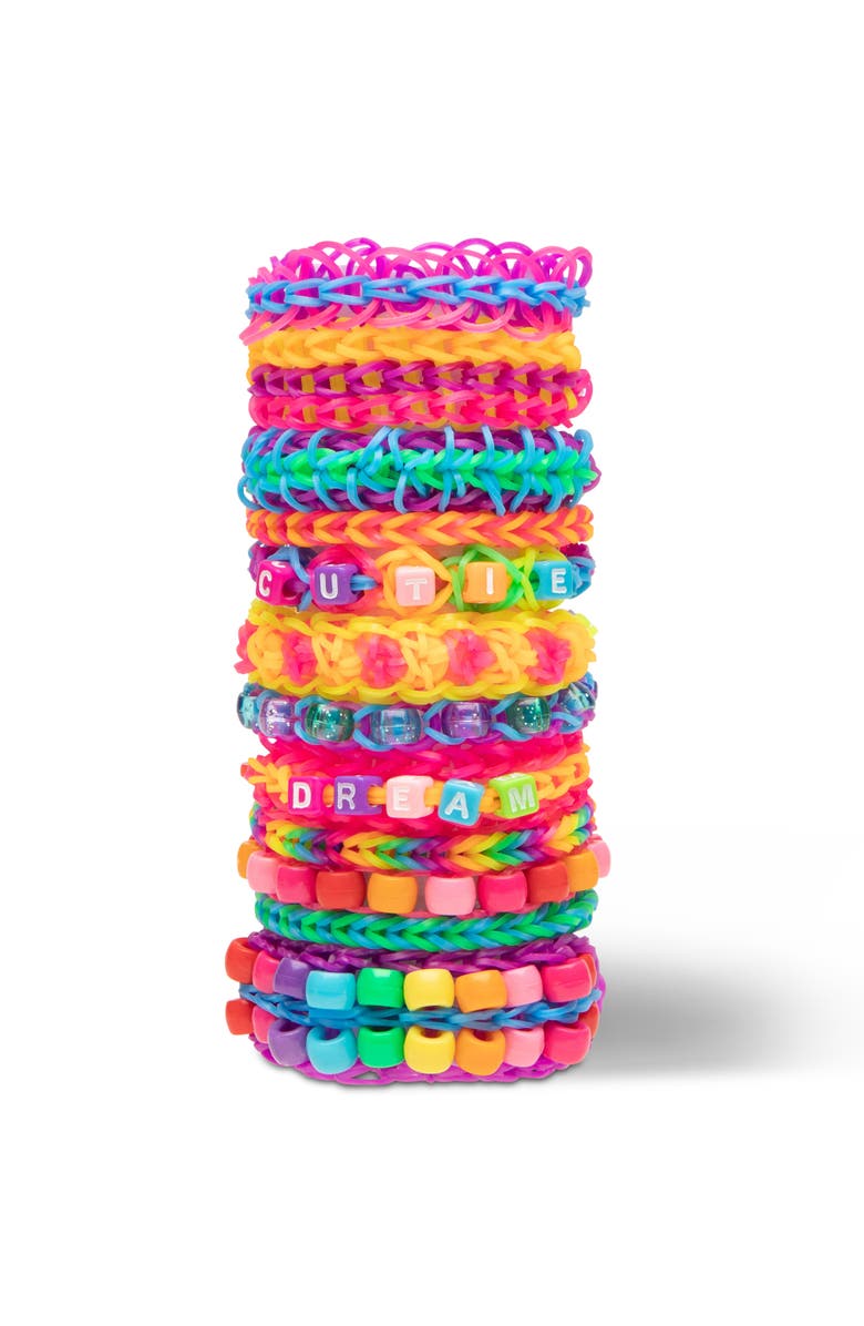 Rainbow Loom Bead Station 1200 Bands, 200 Beads, Loom Kit, Kids 7+, Alternate, color, Multicolored