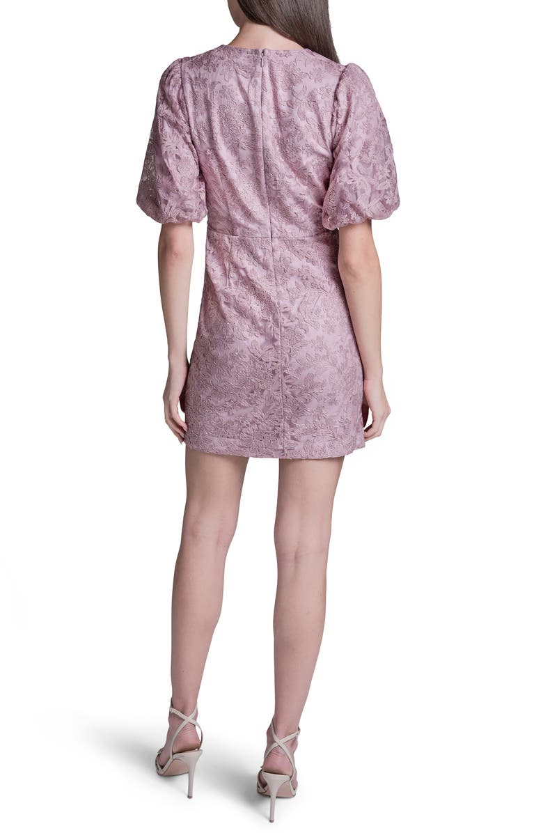 BCBG Lace Puff Sleeve Minidress, Alternate, color, Lilac