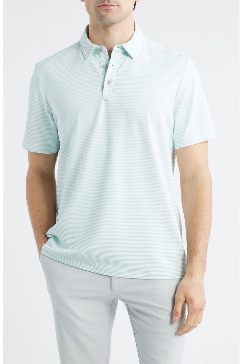 Catch The Wave Stripe IslandZone® Polo, Main, color, CLOUDLESS