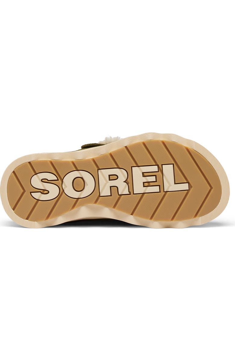 SOREL Viibe Faux Fur Clog, Alternate, color, Utility Green/ Ceramic