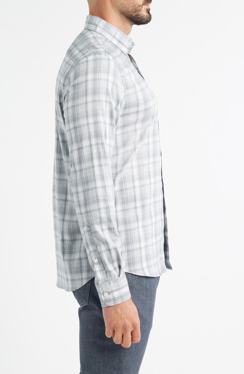 Faherty The Movement Button-Up Shirt, Alternate, color, Grey Falls Plaid