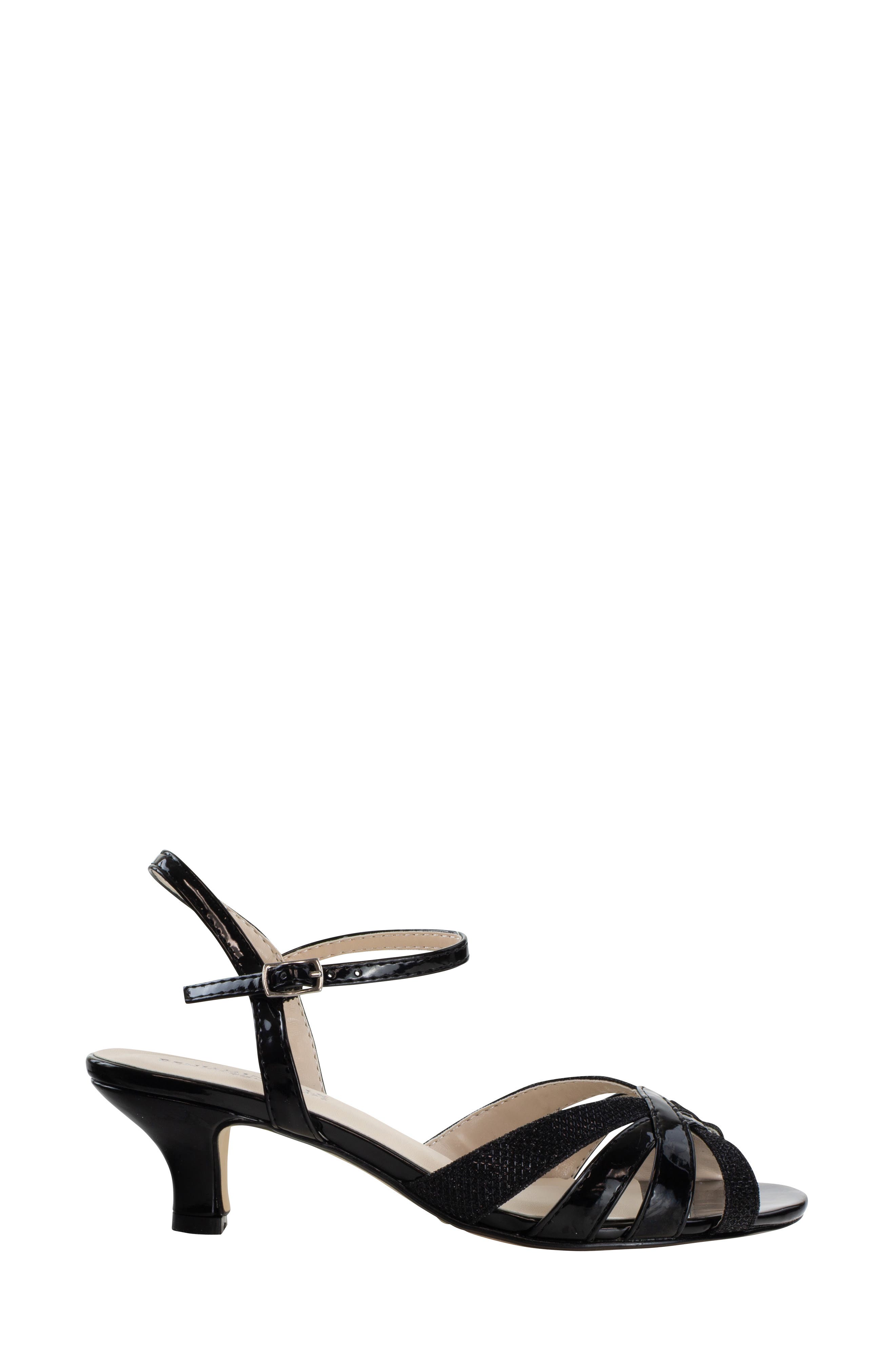 Jane Ankle Strap Sandal, Alternate, color, BLACK