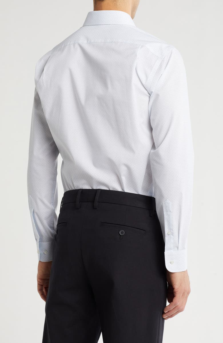 NORDSTROM RACK Trim Fit Odesa Geometric Non-Iron Button-Up Shirt, Alternate, color, 