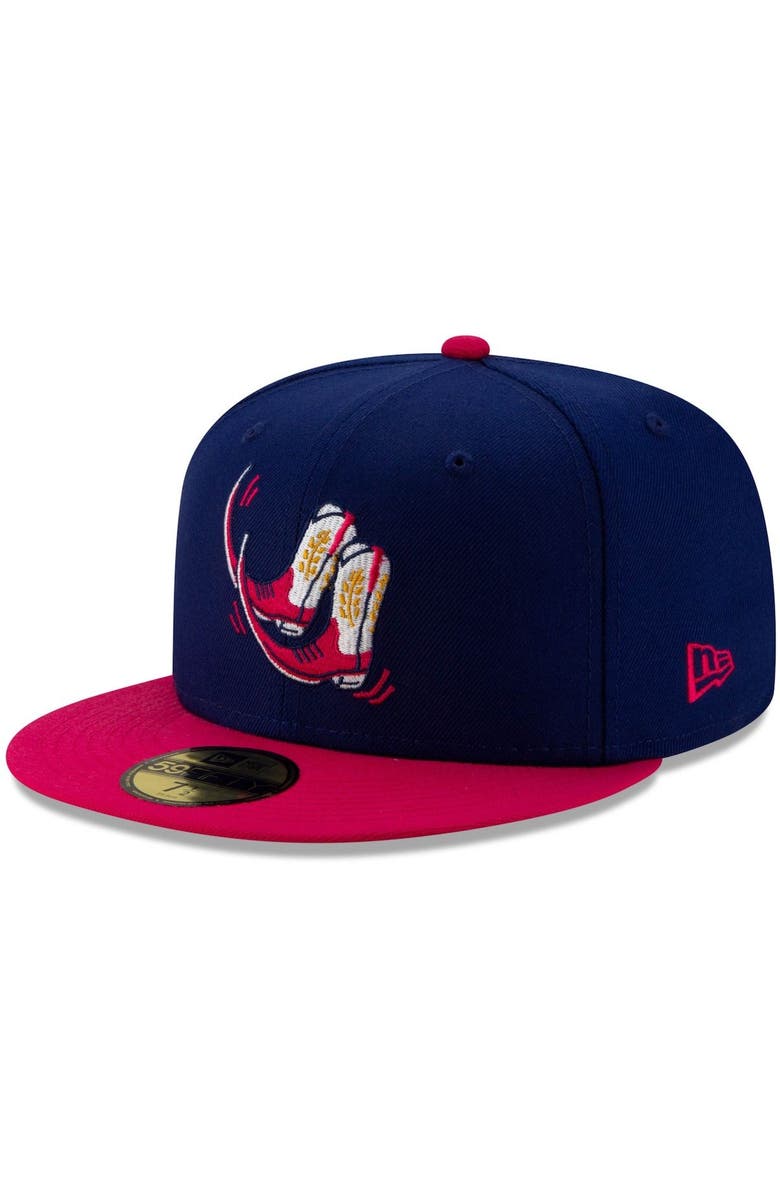 New Era Men's New Era Navy/Pink Pointy Boots de Amarillo Copa de la Diversion 59FIFTY Fitted Hat, Main, color, Navy